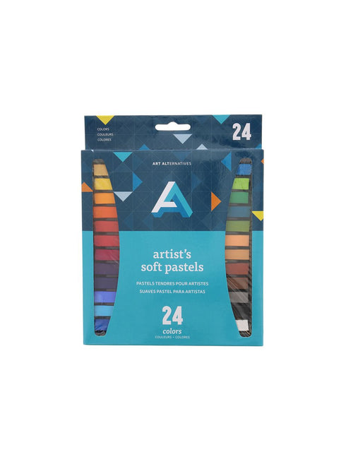 ART ALTERNATIVES ARTIST SOFT PASTEL SET, 24-COLORS - REUSABLE INNER TRAY